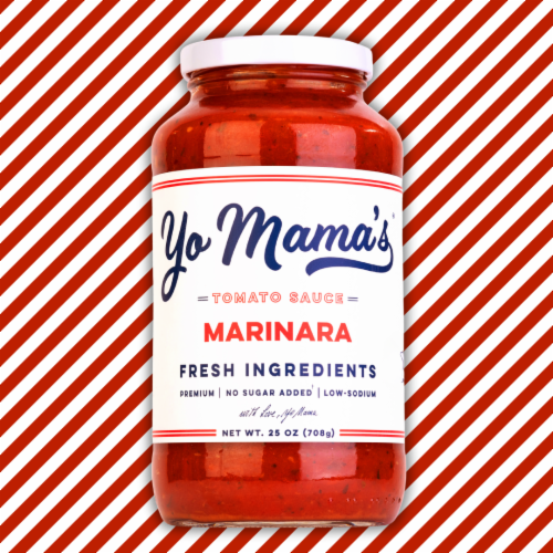 Yo Mama’s Foods® Low-Carb Marinara Pasta Sauce Perspective: top