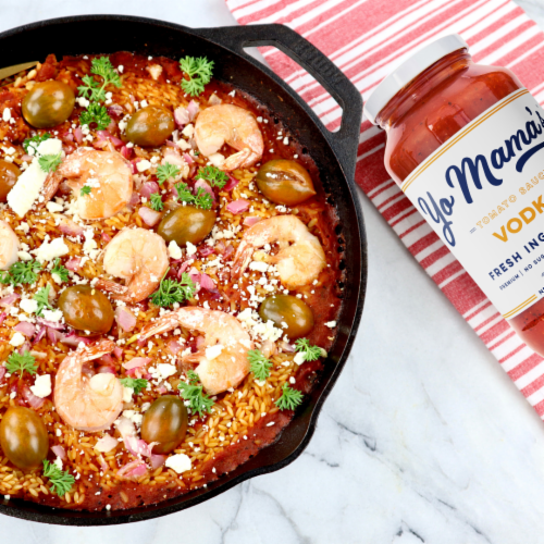 Yo Mama’s Foods® Low-Carb Vodka Pasta Sauce Perspective: top