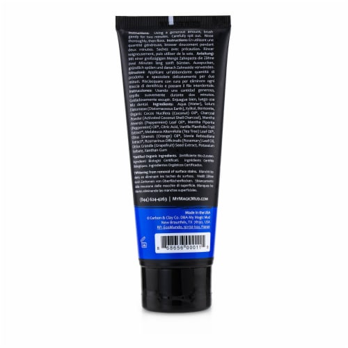 My Magic Mud Whitening Toothpaste with Activated Charcoal Peppermint Perspective: top