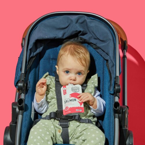 Serenity Kids Wild Caught Salmon with Organic Butternut Squash & Beet Pouch Perspective: top