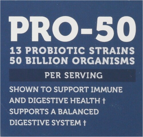 Vitamin Bounty Pro-50 Probiotics with Prebiotics Gluten Free Supplement Perspective: top