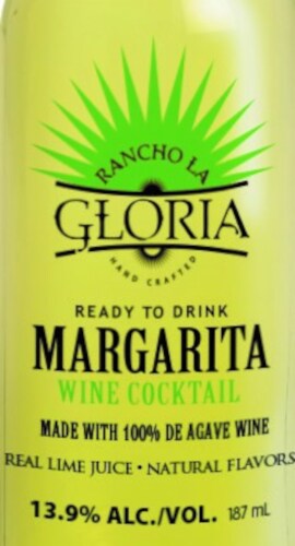 Rancho La Gloria Ready to Drink Margarita Wine Cocktail Perspective: top
