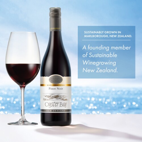 Oyster Bay Pinot Noir New Zealand Red Wine Perspective: top
