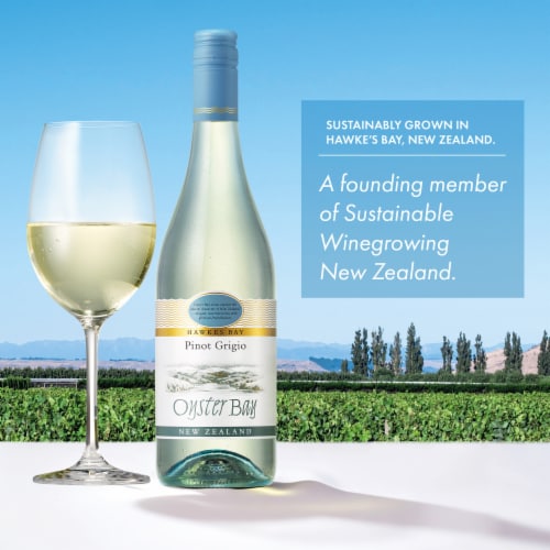 Oyster Bay Pinot Gris New Zealand White Wine Perspective: top