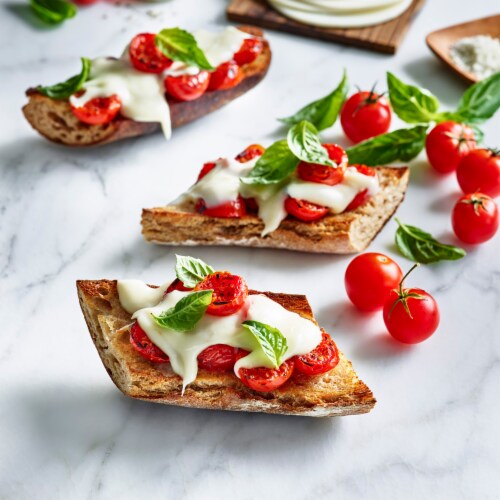 Daiya Dairy Free Mozzarella Style Vegan Cheese Slices Perspective: top