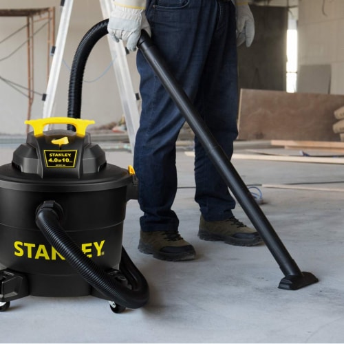 Stanley SL18191P Heavy Duty Portable 10 Gallon Wet Dry Shop Vacuum Cleaner Perspective: top