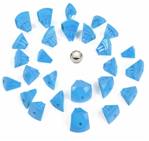 Geomag Kor Egg - Blue - 55 Piece Creative Magnet Playset Perspective: top