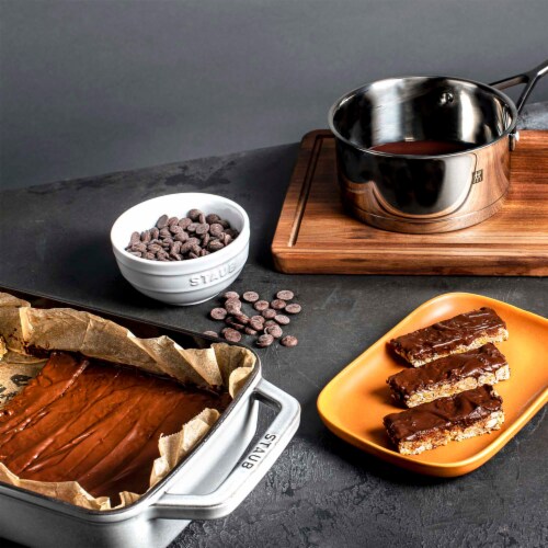 Staub Cast Iron - Baking Dishes & Roasters 12-x 7.87 inch, rectangular,  Roasting Pan, graphite grey