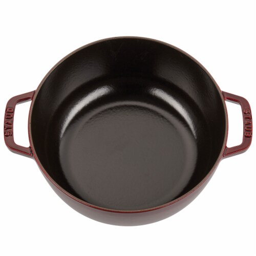 Staub Cast Iron 3.75-qt Essential French Oven - Grenadine Perspective: top