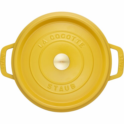 Staub Cast Iron 4-qt Round Dutch Oven - Citron, 4-qt - King Staub Cast Iron 4-qt Round Dutch Oven - Citron, 4-qt - King