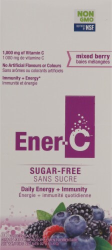 Ener-C Sugar Free Mixed Berry Packets 1000mg Perspective: top