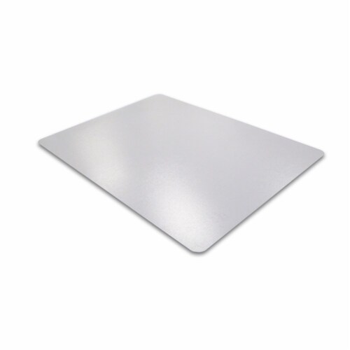 Floortex Anti-Microbial Rect Chair Mat for Carpets Clear Size 48 x 60 inch Perspective: top