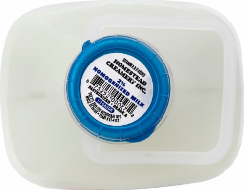 Homestead Creamery 2% Reduced Fat Milk Perspective: top
