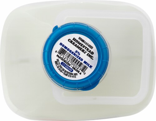 Homestead Creamery 2% Reduced Fat Milk Perspective: top