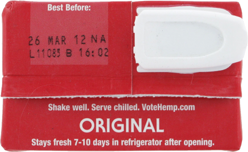 Living Harvest Tempt Original Hemp Milk Perspective: top