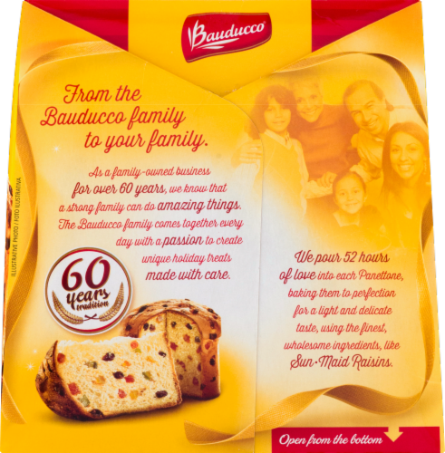 Bauducco® Original Panettone Specialty Cake with Raisins Perspective: top
