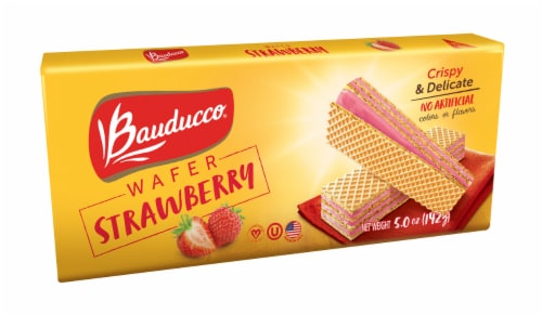 Bauducco® Strawberry Wafer Cookies Perspective: top