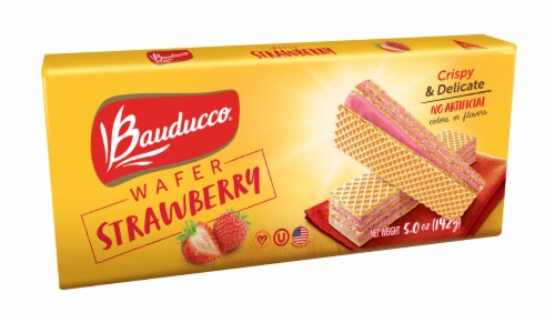 Bauducco® Strawberry Wafer Cookies Perspective: top
