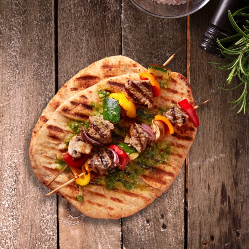 Stonefire® Naan Whole Grain Flatbread 2 Count Perspective: top