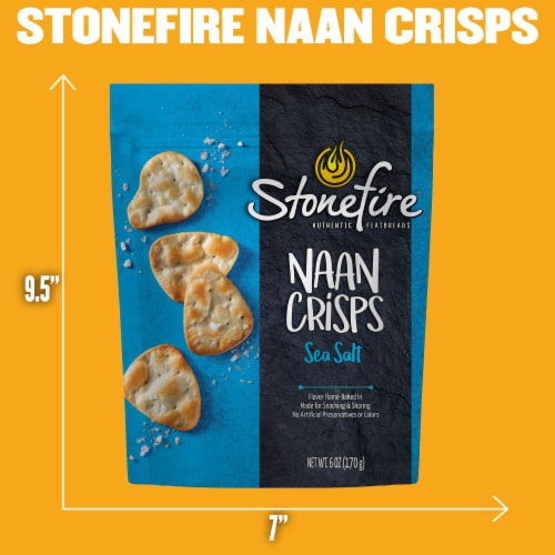 Stonefire® Sea Salt Naan Crisps Perspective: top