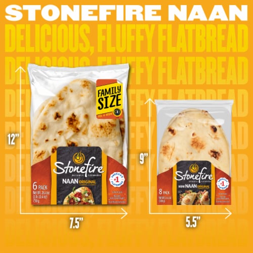 Stonefire® Original Naan Family Pack Perspective: top