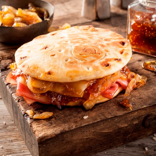 Stonefire® Authentic Flatbreads Caramelized Onion Naan Rounds Perspective: top