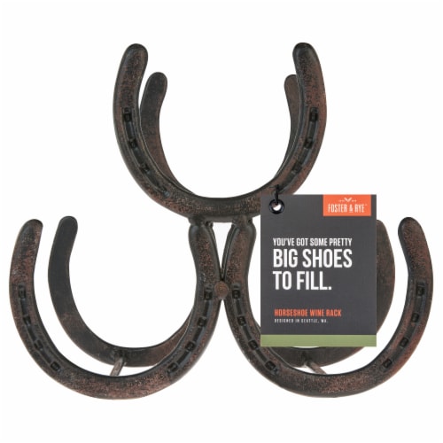 Horseshoe 3 Bottle Metal Wine Rack by Foster & Rye™ Perspective: top