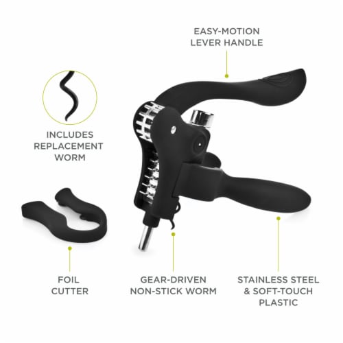 True Fabrications Virtuoso Lever Corkscrew Set Perspective: top