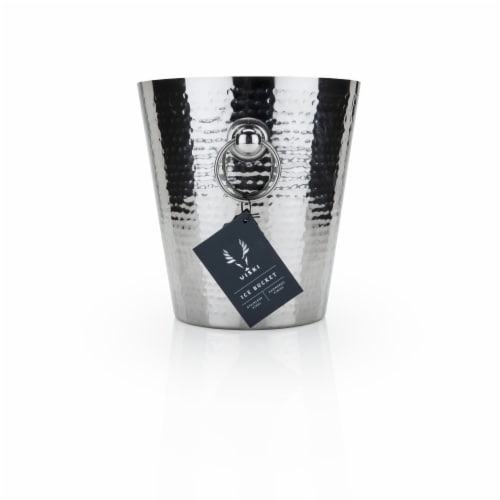 Viski Hammered Ice Bucket Perspective: top