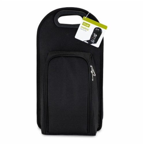 Metro™: Onyx 2-Bottle Tote Perspective: top