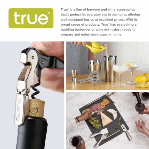 True 3910 Preserve Vacuum-Seal Stoppers, Black Perspective: top