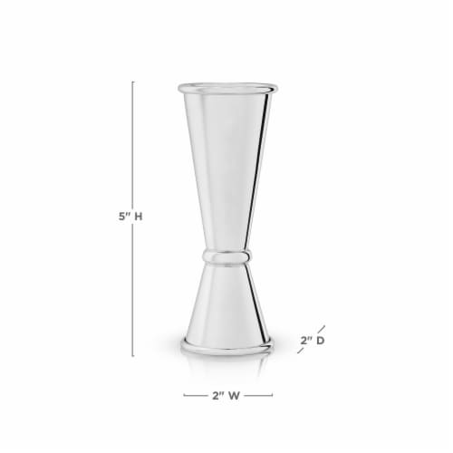 True Fabrications Viski Professional Stainless Steel Double Jigger Perspective: top