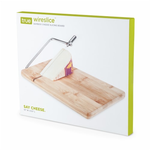 Wireslice Bamboo Cheese Slicing Board by True Perspective: top