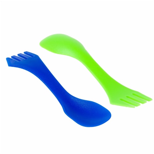 Alpine Mountain Gear Spork - Blue/Green Perspective: top