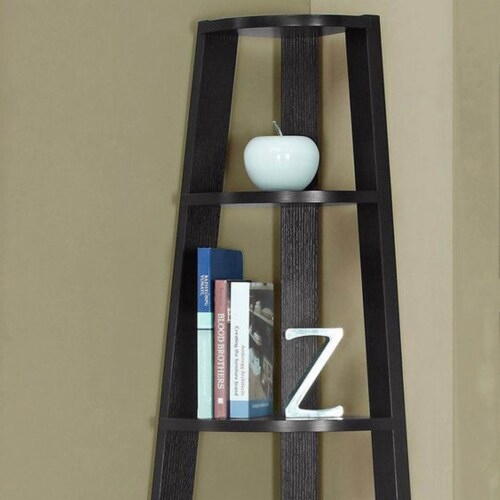 Monarch Specialties 2495 72 Inch Tall Corner Accent Etagere