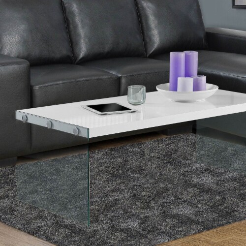 Monarch console on sale table tempered glass