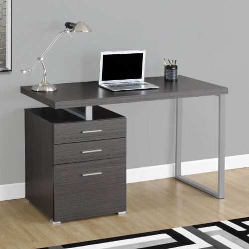 Monarch Specialties Left/Right Facing 47 Modern Home Office Computer Desk,  Gray, 0 - Kroger