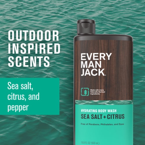 Every Man Jack® Sea Salt Hydrating Men's Body Wash for All Skin Types Perspective: top