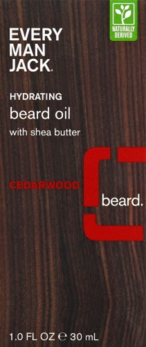 Every Man Jack Cedarwood Hydrating Beard Oil Perspective: top