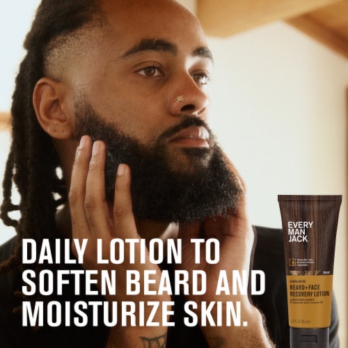 Every Man Jack Mens Beard Lotion, Sandalwood Perspective: top