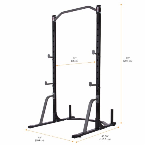 Body Champ PBC530 Power Rack System with Olympic Weight Plate Storage and Bench 1 Piece Ralphs