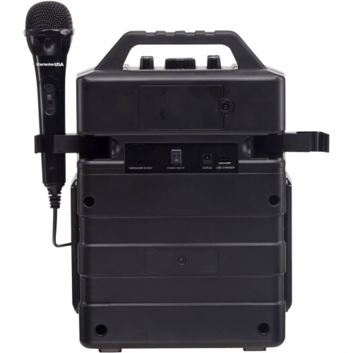 Karaoke USA SD520 MP3 Portable Karaoke System - Black Perspective: top