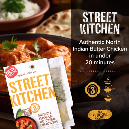 Street Kitchen North Indian Butter Chicken Indian Curry Kit Perspective: top