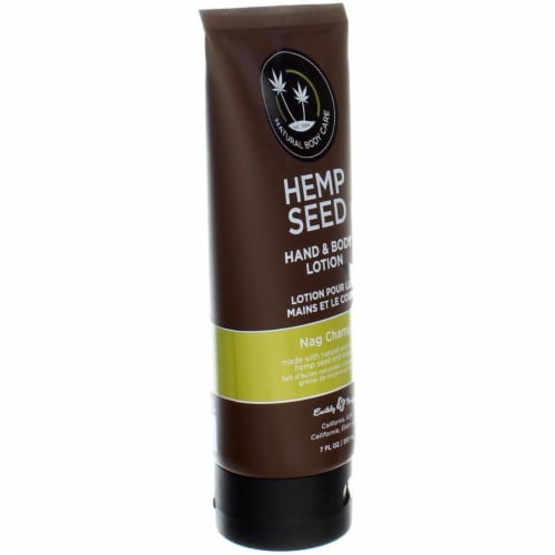 Earthly Body Hemp Seed Hand & Body Lotion Nag Champa Perspective: top