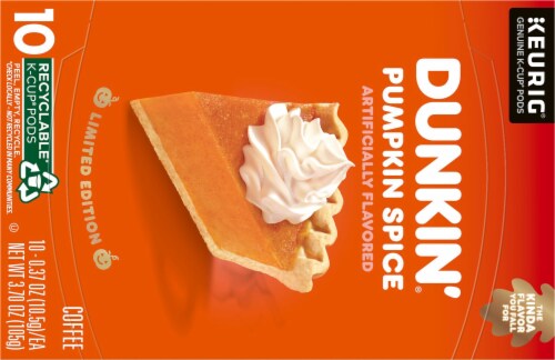 Dunkin® Pumpkin Spice K-Cup Coffee Pods Perspective: top