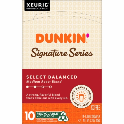 Dunkin'® Signature Series Select Balanced Medium Roast K-Cup Coffee Pods Perspective: top