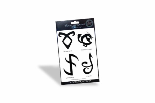 The Mortal Instruments City Of Bones Tatoos Battle Runes 8 Pack Perspective: top
