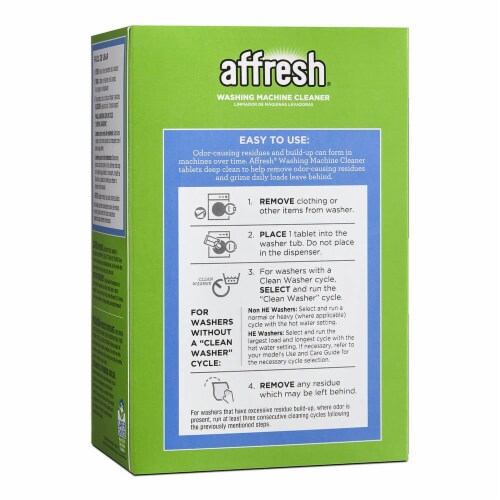 Affresh Washing Machine Cleaner Tablets Perspective: top