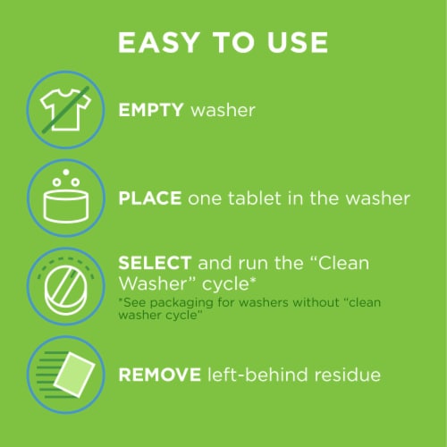 affresh Washing Machine Cleaner Tablets Perspective: top