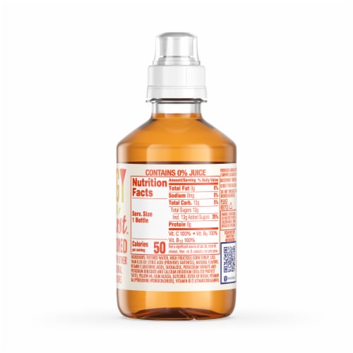 Tum-E Yummies Edgy Orange Burst Flavored Bottled Water Perspective: top
